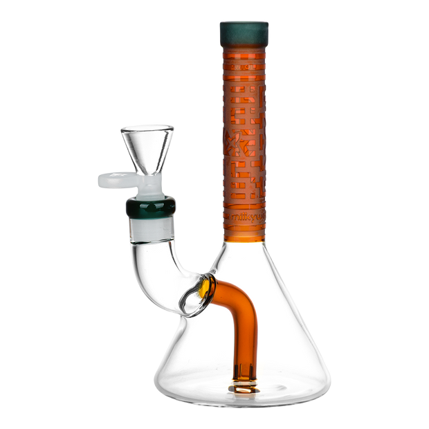 Milkyway Glass Bio-ID Beaker Bong | Amber & Green