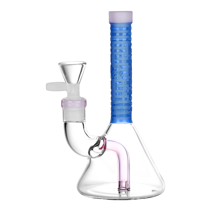 Milkyway Glass Bio-ID Beaker Bong | Blue & Pink