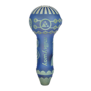 Milkyway Glass Buddha Spoon Pipe | Dark Blue | Base View