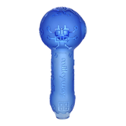 Milkyway Glass Circuitboard Spoon Pipe | Blue | Base View