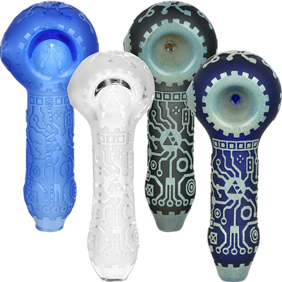 Milkyway Glass Circuitboard Spoon Pipe | Group