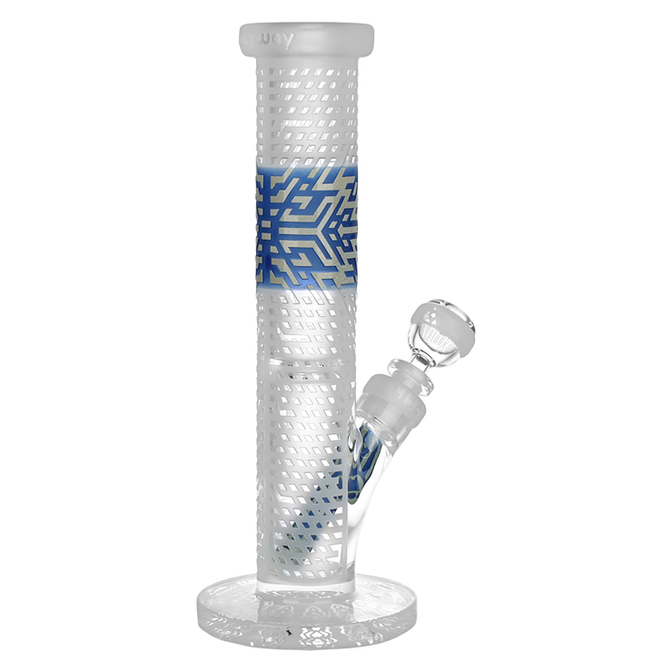 Milkyway Glass Crystallized Straight Tube Bong | Back View