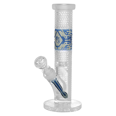 Milkyway Glass Crystallized Straight Tube Bong | Front View