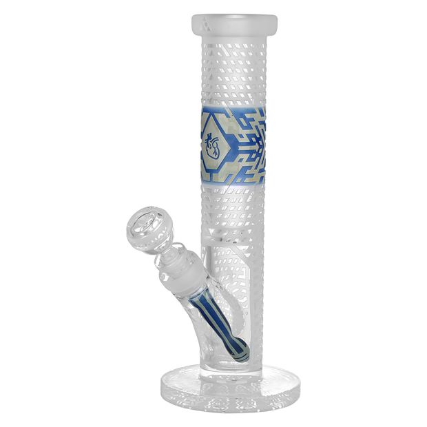 Milkyway Glass Crystallized Straight Tube Bong | Front View