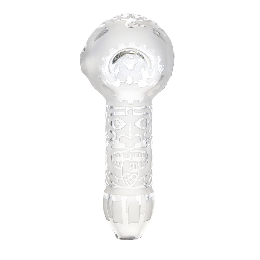 Sandblasted Maya Face Hand Pipe | Milkyway Glass - Pulsar – Pulsar  Vaporizers