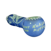Milkyway Glass x Koala Puffs Cadet Toni Spoon Pipe | Blue | Side View
