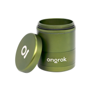 ONGROK Flower Petal Toothless Grinder | 2.2" | Green | Open View