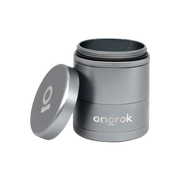 ONGROK Flower Petal Toothless Grinder | 2.2" | Silver | Open View