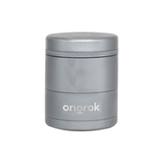 ONGROK Flower Petal Toothless Grinder | 2.5" | Silver