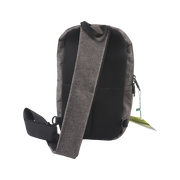 Ooze Traveler Series Smell Proof Cross-body Bag | Gray | Back View