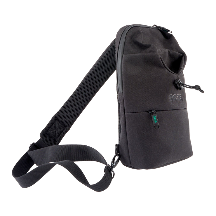 Ooze Traveler Series Smell Proof Cross-body Bag | Black | Side View