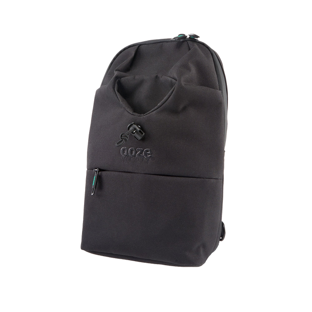 Ooze Traveler Series Smell Proof Cross-body Bag | Black | Front View