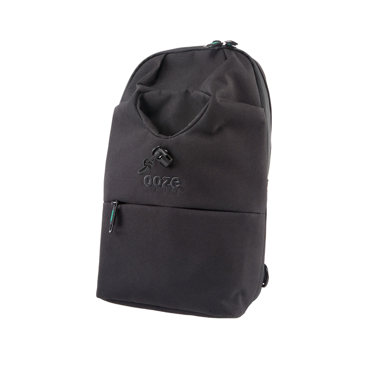 Ooze Traveler Series Smell Proof Cross-body Bag | Black | Front View