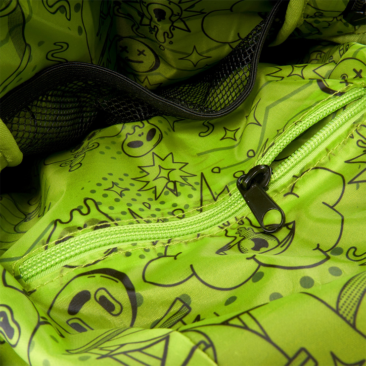 Ooze Traveler Series Smell Proof Cross-body Bag | Inside Fabric View