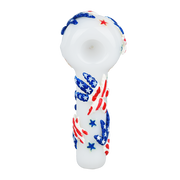 Patriot Leaf Glow Spoon Pipe | Top View
