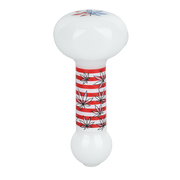 Patriotic Leaf Glow Spoon Pipe | Bottom View