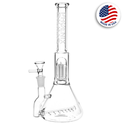 Phoenix Rising Inline Beaker Bong | Front View