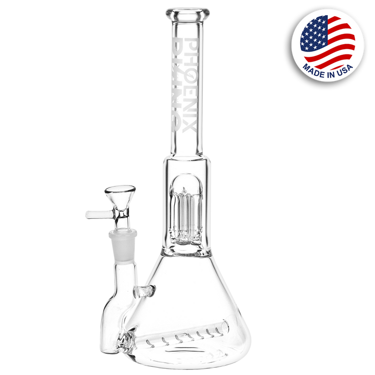 Phoenix Rising Inline Beaker Bong | Front View