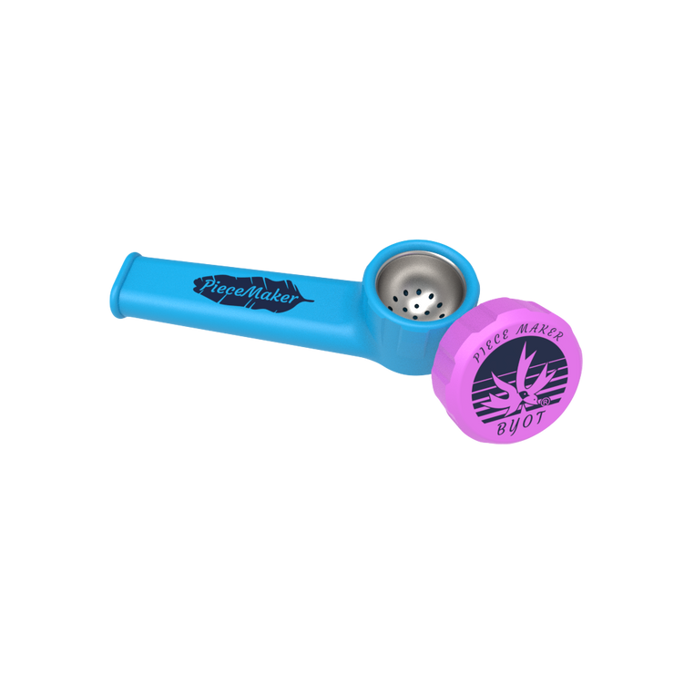 PieceMaker Karma Silicone Hand Pipe | Beast Blue