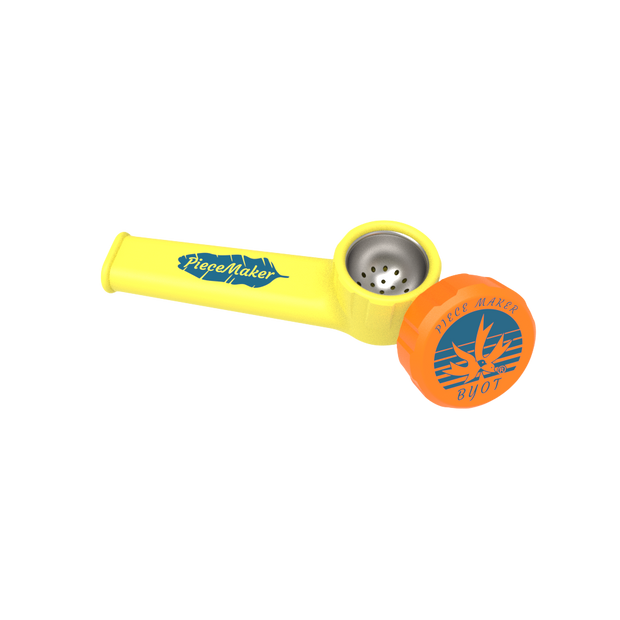 PieceMaker Karma Silicone Hand Pipe | Yuca Yellow