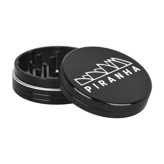 Piranha Aluminum Grinder | 2pc | 2.2" | Black