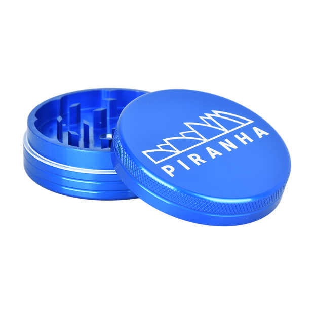 Piranha Aluminum Grinder | 2pc | 2.2" | Blue