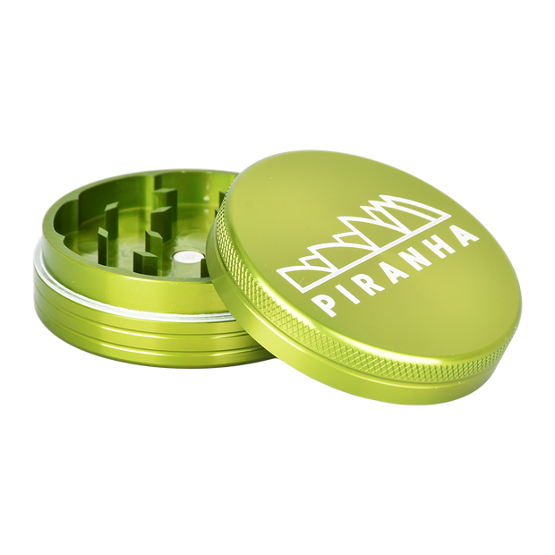 Piranha Aluminum Grinder | 2pc | 2.2" | Green