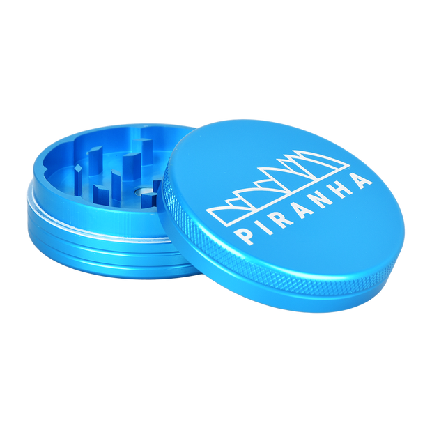 Piranha Aluminum Grinder | 2pc | 2.2" | Light Blue