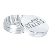 Piranha Aluminum Grinder | 2pc | 2.2" | Silver