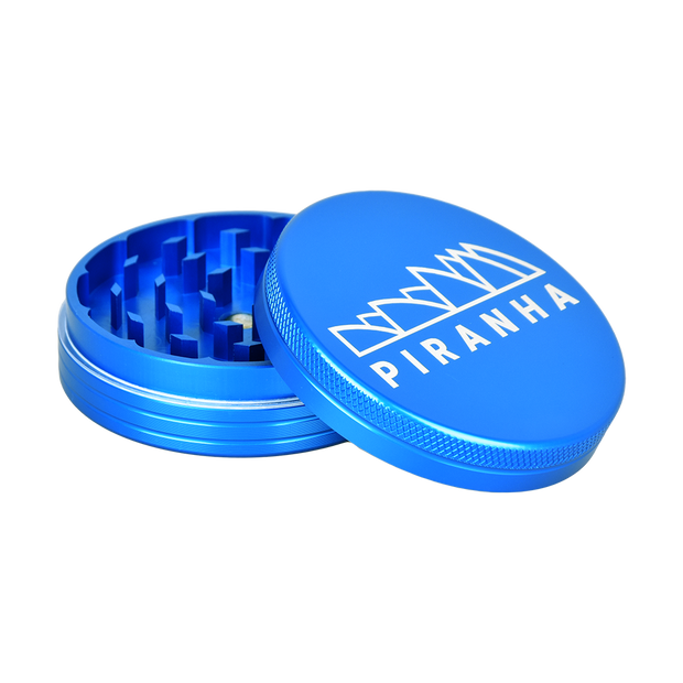 Piranha Aluminum Grinder | 2pc | 2.5" | Blue