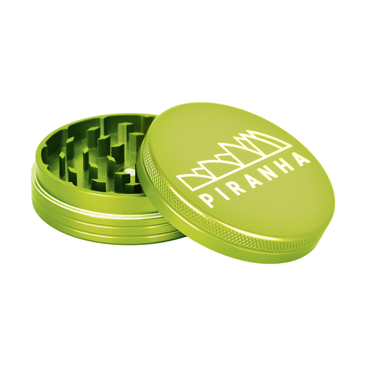 Piranha Aluminum Grinder | 2pc | 2.5" | Green