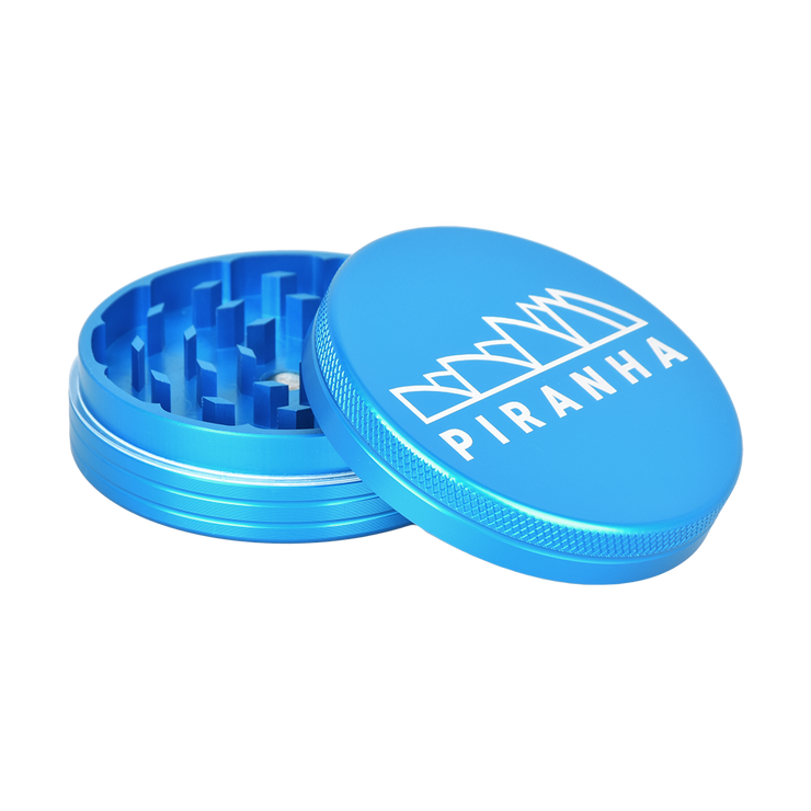 Piranha Aluminum Grinder | 2pc | 2.5" | Light Blue