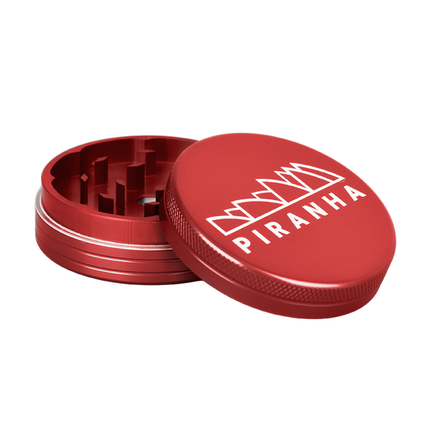 Piranha Aluminum Grinder | 2pc | 2.5" | Red