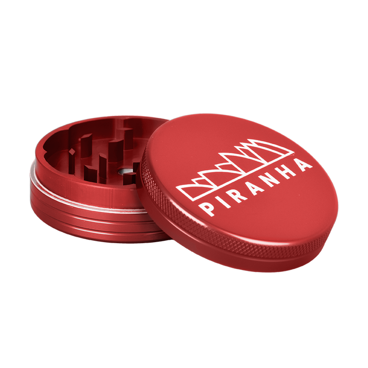 Piranha Aluminum Grinder | 2pc | 2.5" | Red