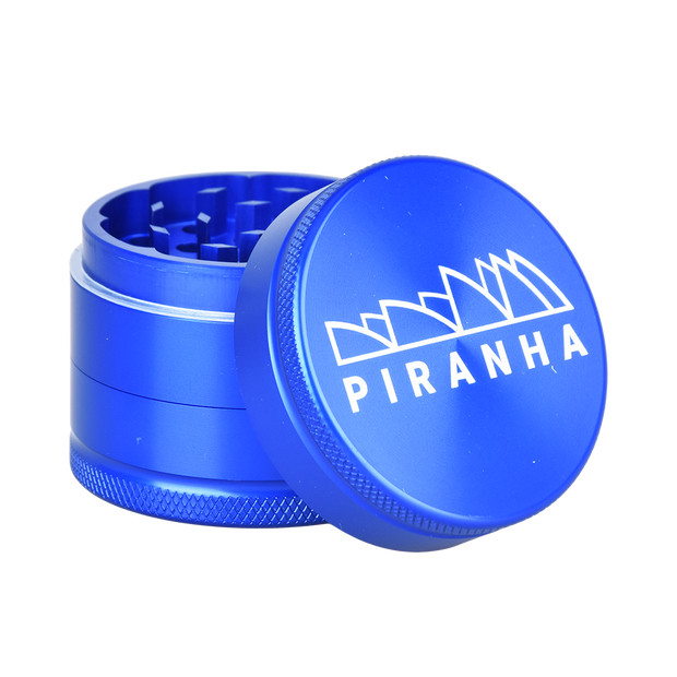 Piranha Aluminum Grinder | 3pc | 2" | Blue