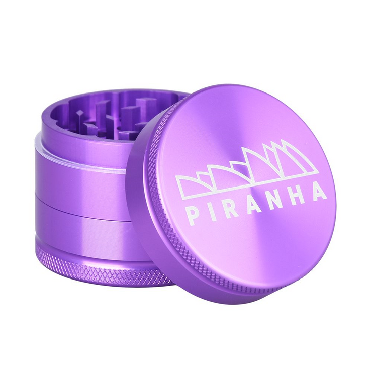 Piranha Aluminum Grinder | 3pc | 2" | Purple