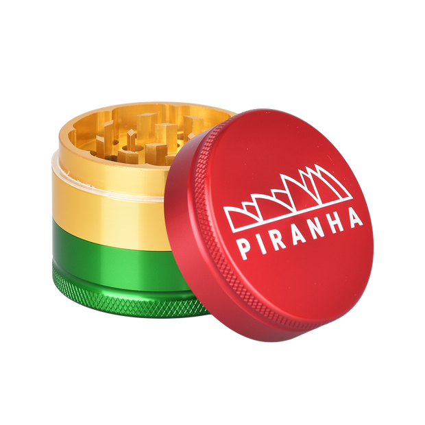 Piranha Aluminum Grinder | 3pc | 2" | Rasta