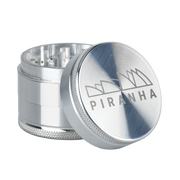 Piranha Aluminum Grinder | 3pc | 2" | Silver