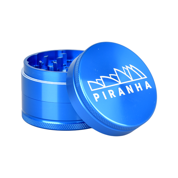 Piranha Aluminum Grinder | 3pc | 2.2" | Blue