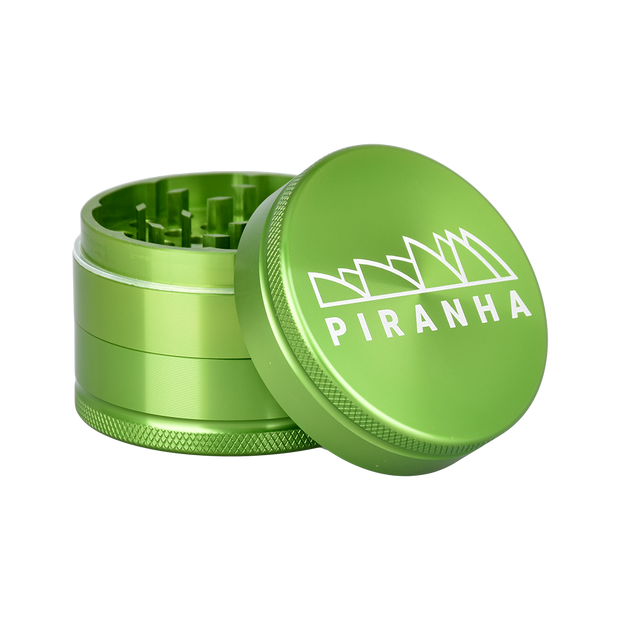 Piranha Aluminum Grinder | 3pc | 2.2" | Green