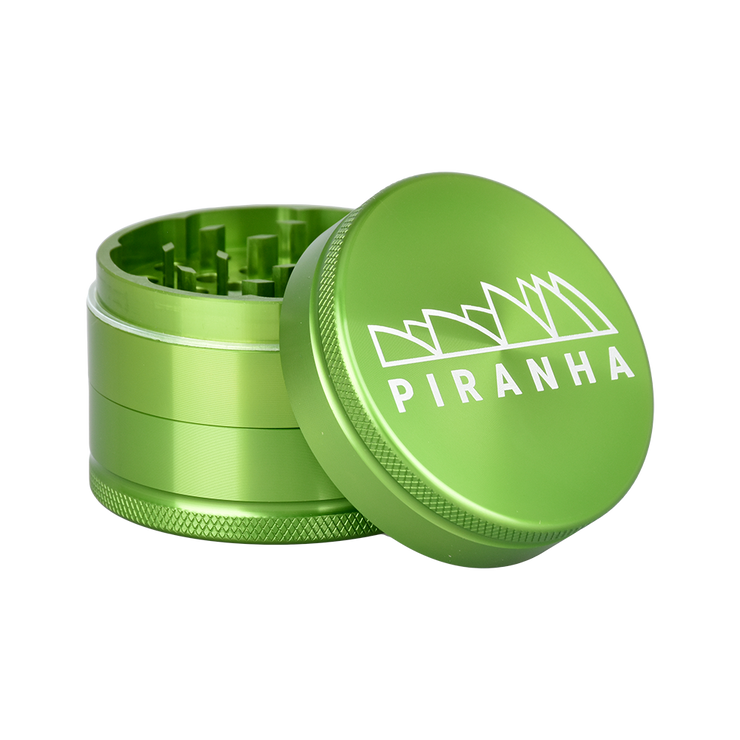 Piranha Aluminum Grinder | 3pc | 2.2" | Green