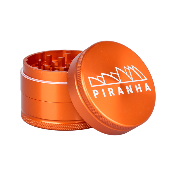 Piranha Aluminum Grinder | 3pc | 2.2" | Orange