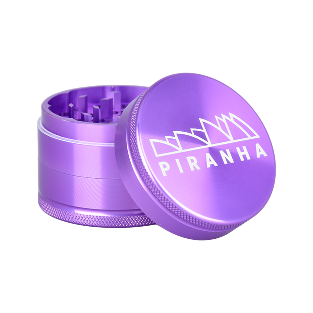 Piranha Aluminum Grinder | 3pc | 2.2" | Purple