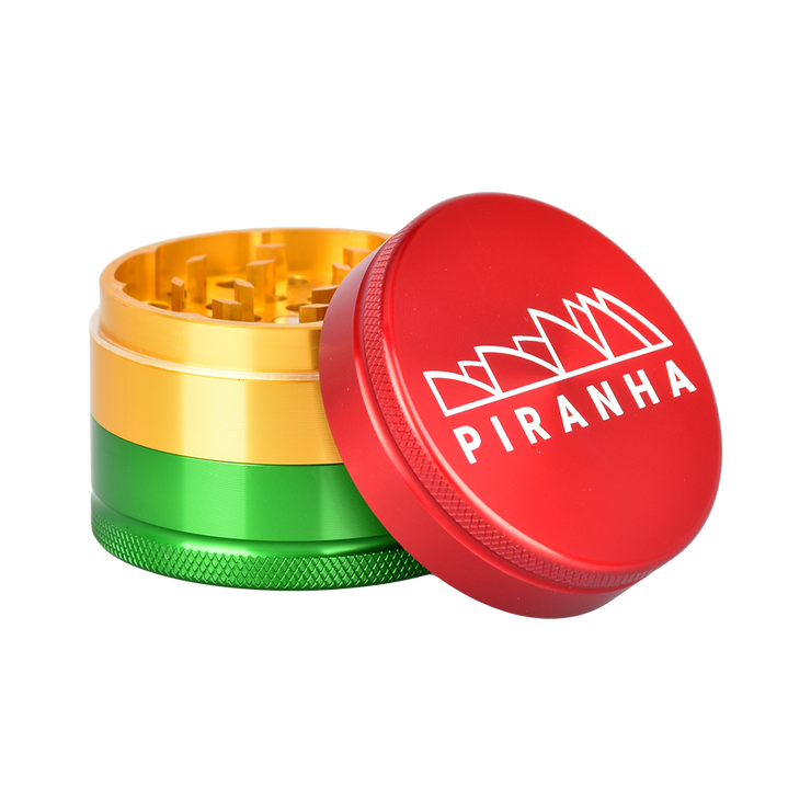 Piranha Aluminum Grinder | 3pc | 2.2" | Rasta