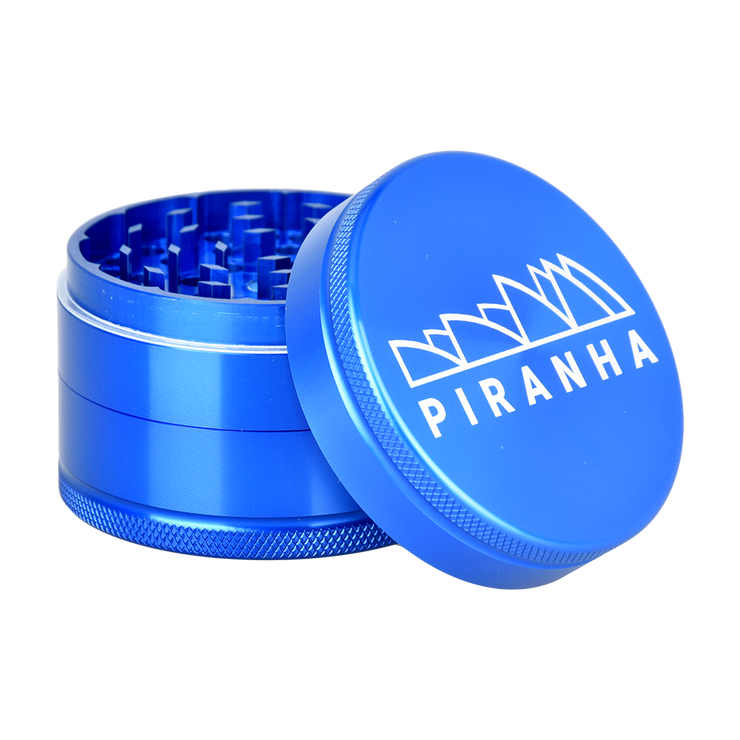 Piranha Aluminum Grinder | 3pc | 2.5" | Blue