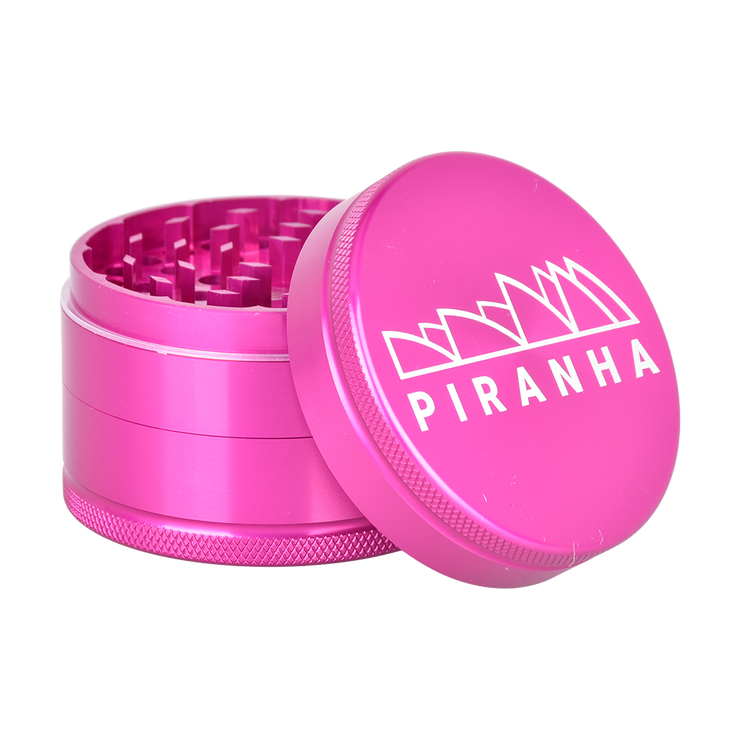 Piranha Aluminum Grinder | 3pc | 2.5" | Pink