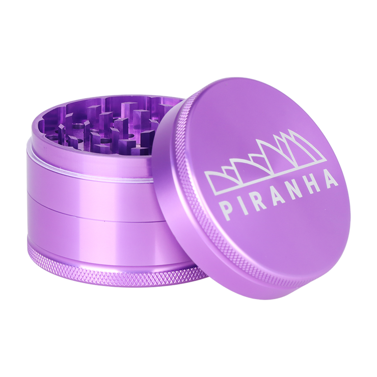 Piranha Aluminum Grinder | 3pc | 2.5" | Purple