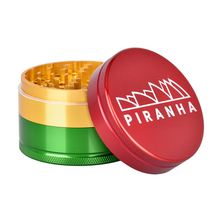 Piranha Aluminum Grinder | 3pc | 2.5" | Rasta