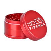 Piranha Aluminum Grinder | 3pc | 2.5" |  Red