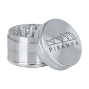 Piranha Aluminum Grinder | 3pc | 2.5" | Silver